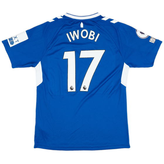 2022-23 Everton Match Issue Home Shirt Iwobi #17