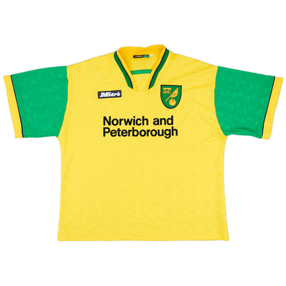 1996-97 Norwich Home Shirt - 9/10 - (XL)