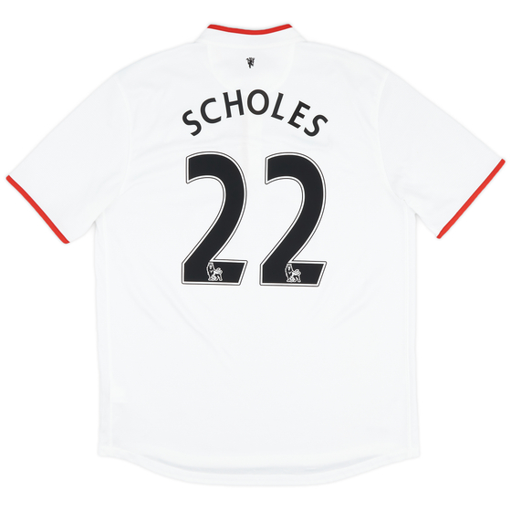 2012-14 Manchester United Away Shirt Scholes #22 - 8/10 - (L)