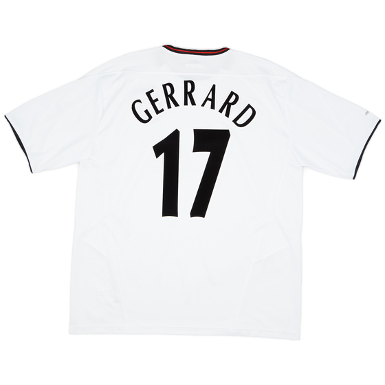 2003-04 Liverpool Away Shirt Gerrard #17 - 7/10 - (XXL)