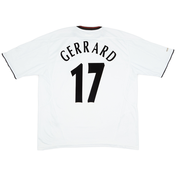 2003-04 Liverpool Away Shirt Gerrard #17 - 7/10 - (XL)