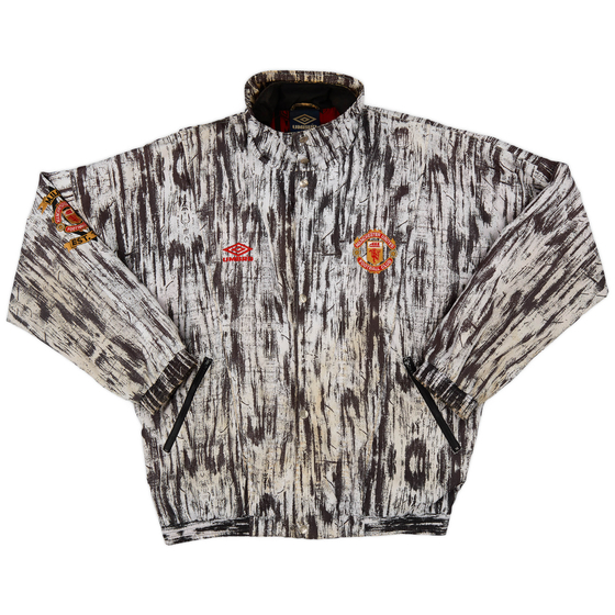 1992-93 Manchester United Umbro Woven Presentation Jacket - 9/10 - (XL)