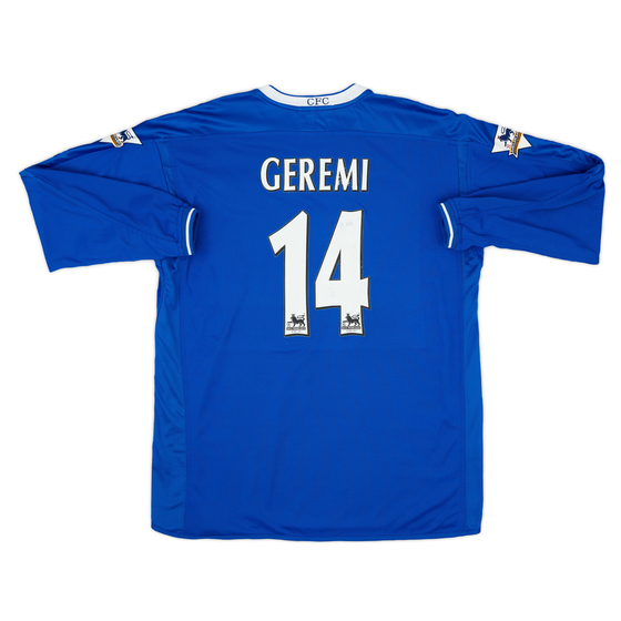 2003-05 Chelsea Home L/S Shirt Geremi #14 - 6/10 - (XL)