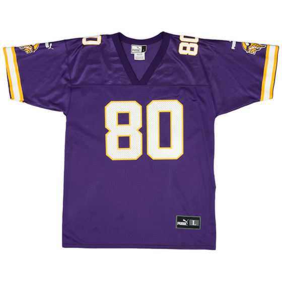 1999-00 Minnesota Vikings C. Carter #80 Puma Home Jersey (Excellent) L.Kids