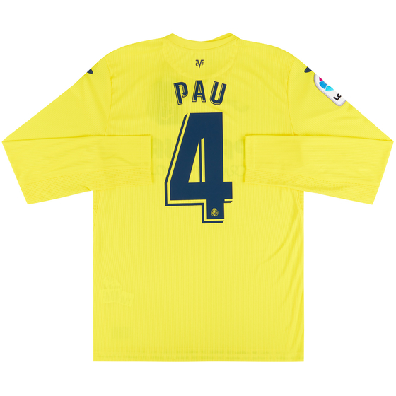 2020-21 Villarreal Home L/S Shirt Pau #4