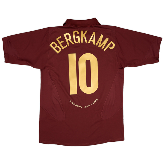 2005-06 Arsenal Home Shirt Bergkamp #10 - 9/10 - (M)