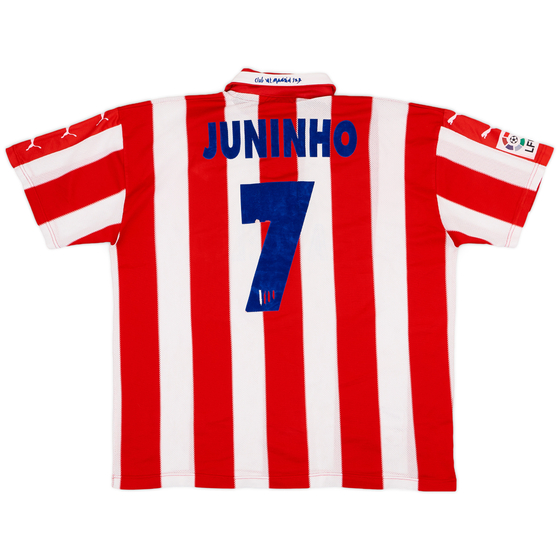 1997-98 Atletico Madrid Home Shirt Juninho #7 - 6/10 - (XL)