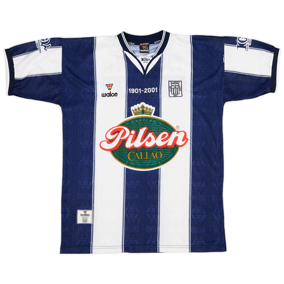 2001 Alianza Lima Centenary Home Shirt - 7/10 - (XL)