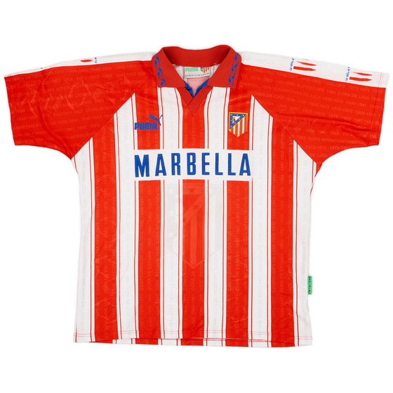 1994-95 Atletico Madrid Home Shirt - 9/10 - (XL)