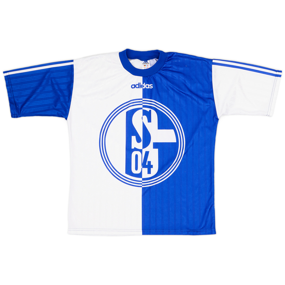 1996-97 Schalke adidas Training Shirt - 9/10 - (S)