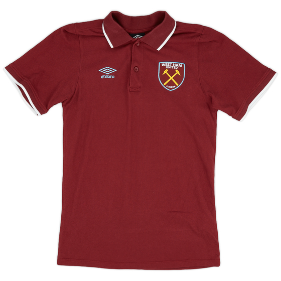 2009-10 West Ham Umbro Polo Shirt - 9/10 - (S)