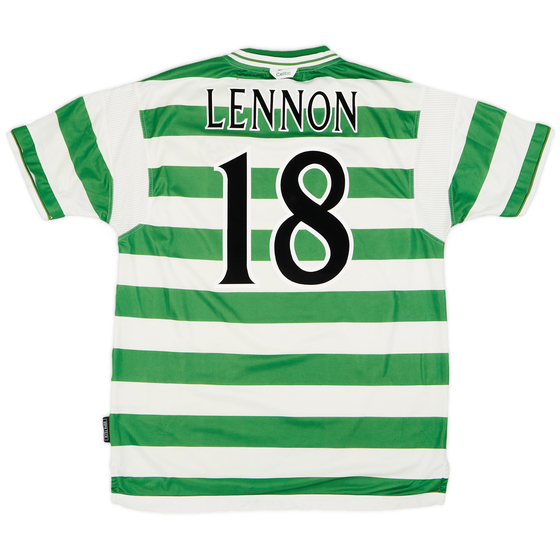 1999-01 Celtic Home Shirt Lennon #18 - 6/10 - (XL)