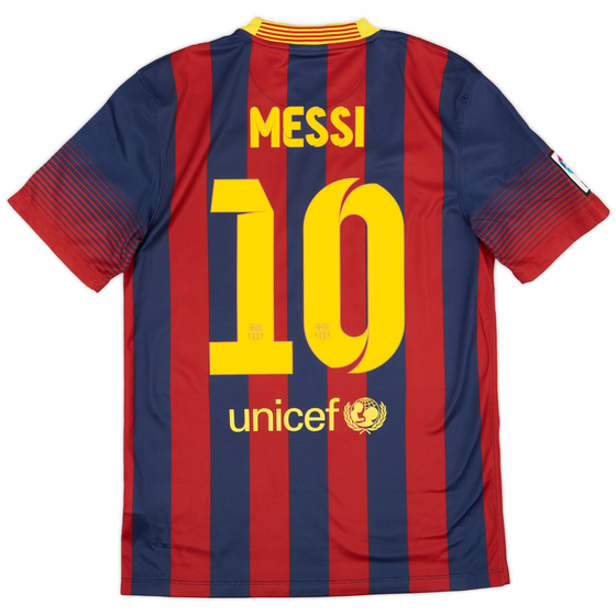 2013-14 Barcelona Home Shirt Messi #10 - 7/10 - (S)