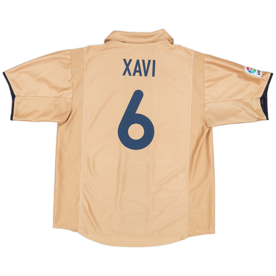 2001-03 Barcelona Away Shirt Xavi #6 - 8/10 - (XL)