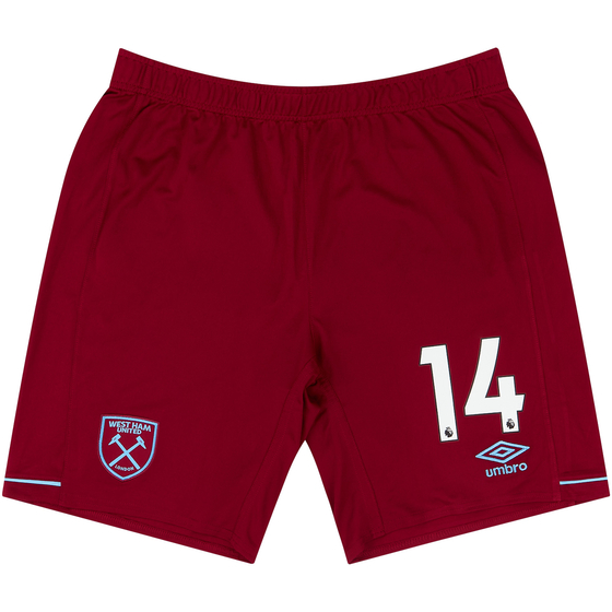 2020-21 West Ham Player Issue Home Shorts #