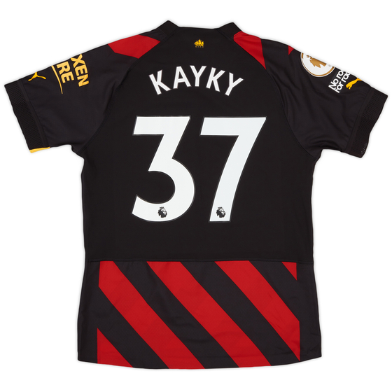 2022-23 Manchester City Match Issue Away Shirt Kayky #37 - As New - (S)