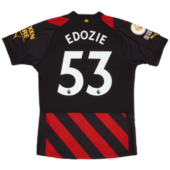 2022-23 Manchester City Match Issue Away Shirt Edozie #53 - As New - (M)