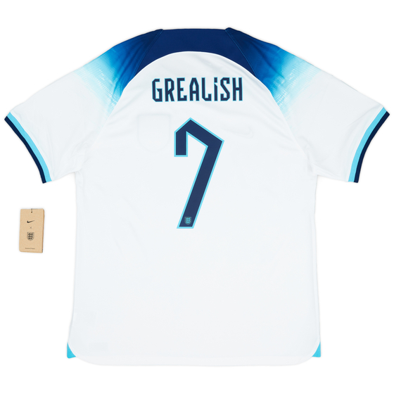 2022-23 England Home Shirt Grealish #7