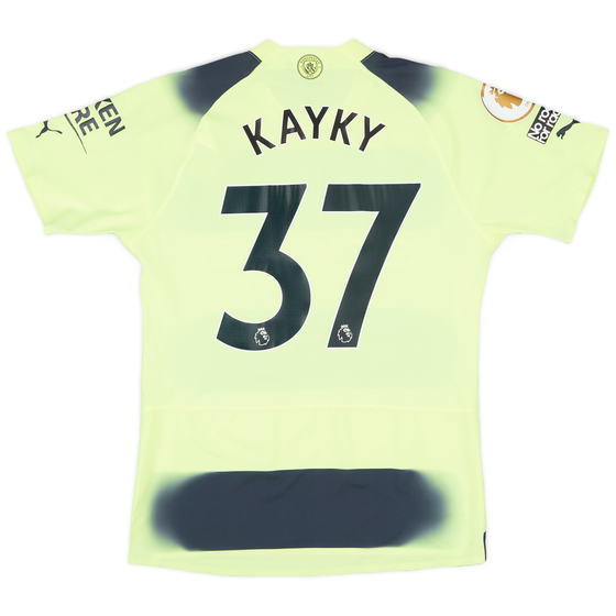 2022-23 Manchester City Match Issue Third Shirt Kayky #37 - As New - (S)