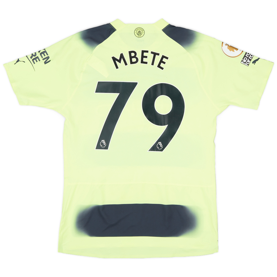 2022-23 Manchester City Match Issue Third Shirt Mbete #79 - As New - (L)