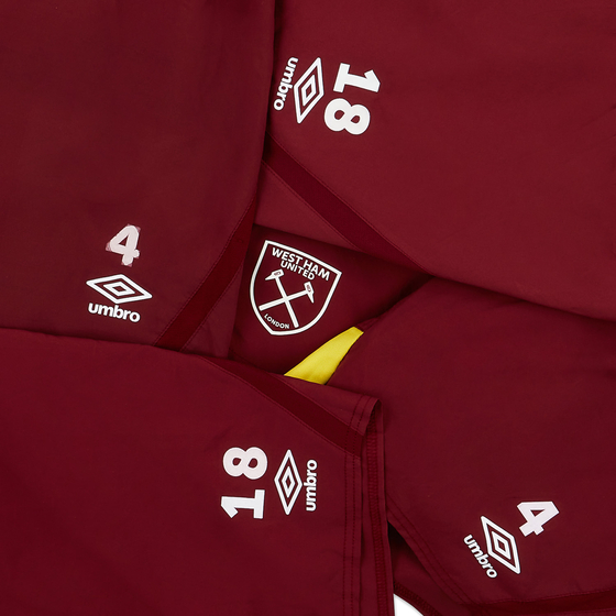 2018-19 West Ham Player Issue Training Shorts # (Very Good)