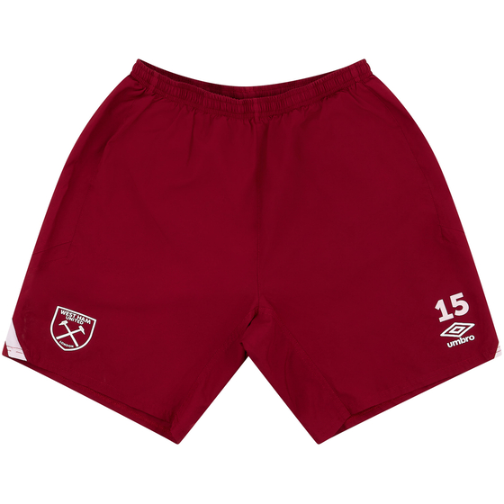 2019-20 West Ham Player Issue Training Shorts # (Very Good)
