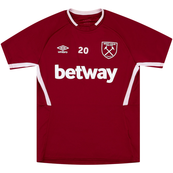 2019-20 West Ham Player Issue Training Shirt # (Very Good) M