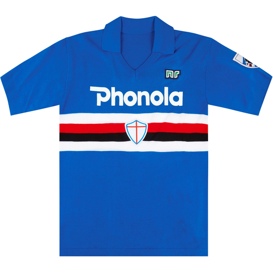 1986-87 Sampdoria NR-Reissue Home Shirt #10 (Mancini) L
