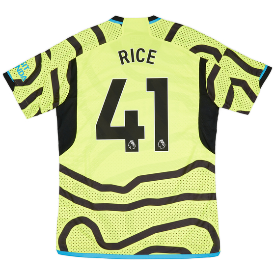 2023-24 Arsenal Authentic Away Shirt Rice #41