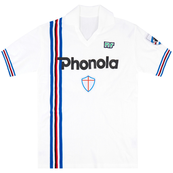 1986-87 Sampdoria NR-Reissue Away Shirt #10 (Mancini) L