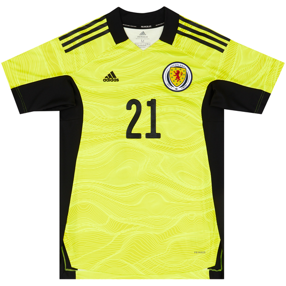 2020-21 Scotland GK S/S Shirt #21 (Cumings) (Womens)