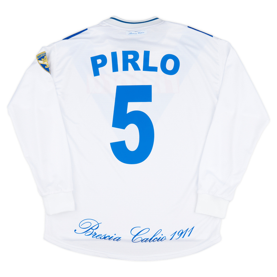 2000-01 Brescia Garman Reissue Away L/S Shirt Pirlo #5