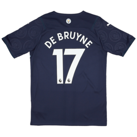 2021-22 Manchester City Player Issue Third Shirt De Bruyne #17