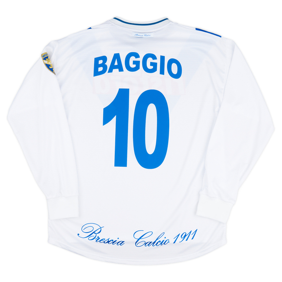 2000-01 Brescia Garman Reissue Away L/S Shirt Baggio #10