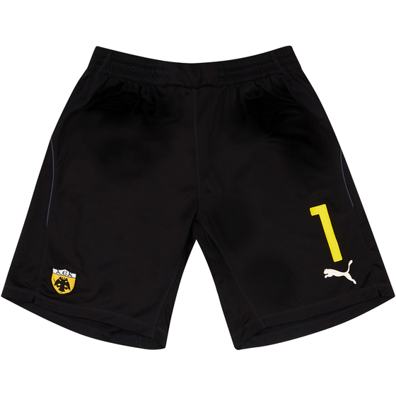 2014-15 AEK Athens Player Issue GK Shorts # - 5/10