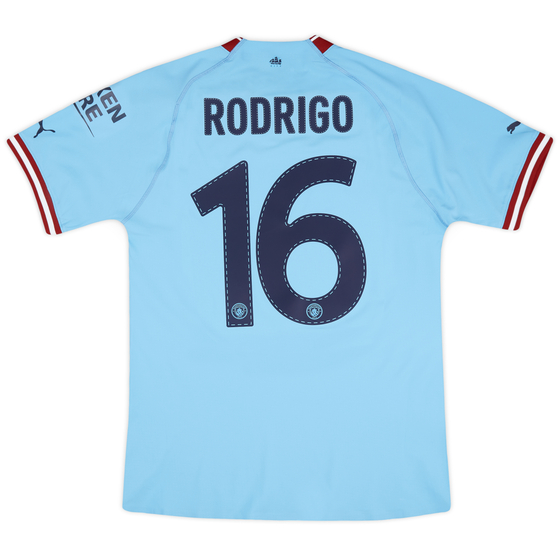 2022-23 Manchester City Player Issue Home European Shirt Rodrigo #16
