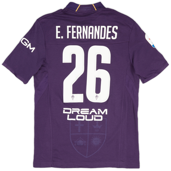 2018-19 Fiorentina Match Issue Home Shirt E.Fernandes #26 - As New - (M)
