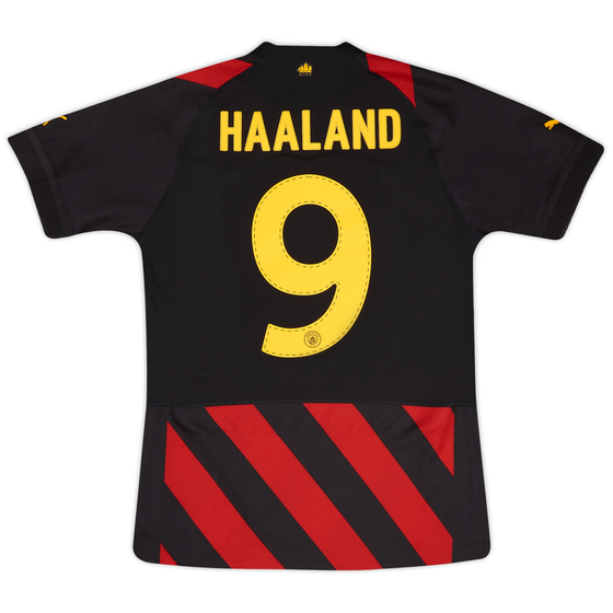 2022-23 Manchester City Player Issue Away European Shirt Haaland #9