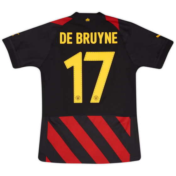 2022-23 Manchester City Player Issue Away European Shirt De Bruyne #17