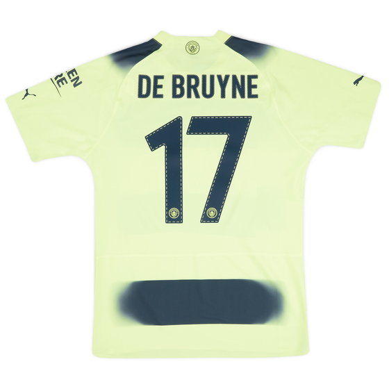 2022-23 Manchester City Player Issue Third European Shirt De Bruyne #17