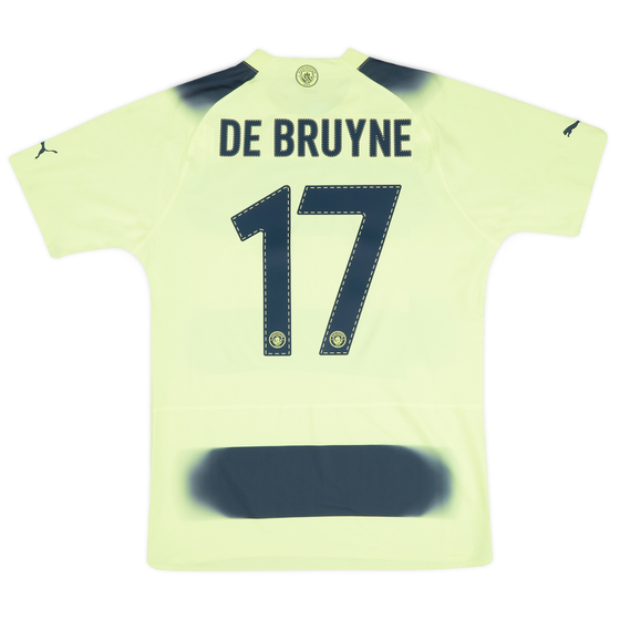 2022-23 Manchester City Player Issue Third European Shirt De Bruyne #17