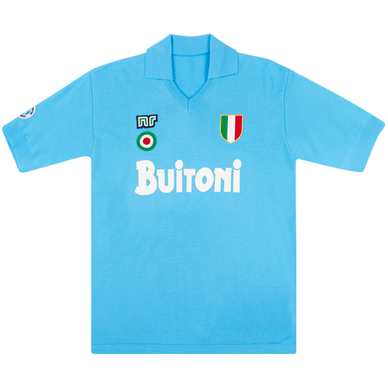 1987-88 Napoli NR-Reissue Home Shirt #10 (Maradona) L