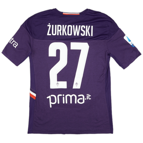 2019-20 Fiorentina Match Issue Home Shirt Żurkowski #27 - 8/10 - (M)