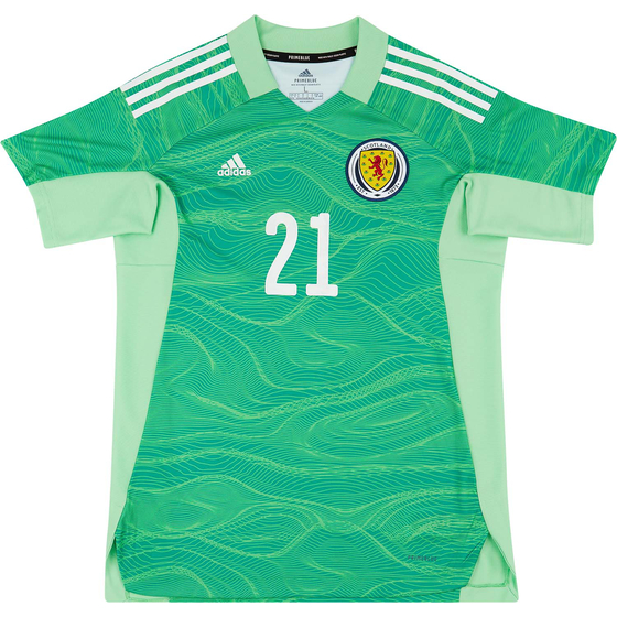 2021-22 Scotland GK Shirt #21 (Cumings) (Womens)