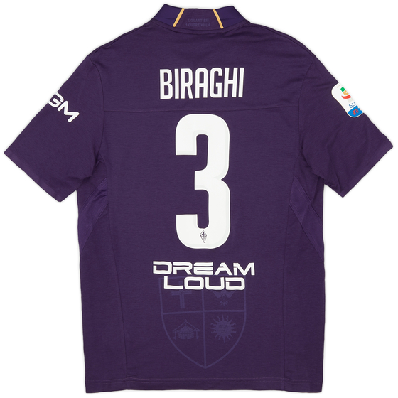 2018-19 Fiorentina Match Issue Home Shirt Biraghi #3 - As New - (M)