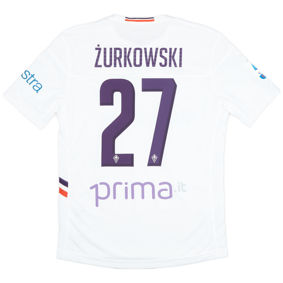 2019-20 Fiorentina Match Issue Away Shirt Żurkowski #27 - As New - (M)