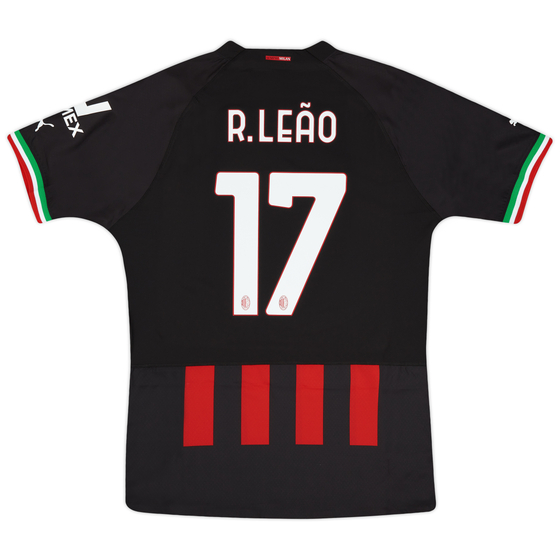2022-23 AC Milan Authentic Home Shirt R.Leão #17