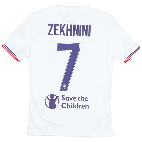 2017-18 Fiorentina Match Issue Away Shirt Zekhnini #7 - As New - (S)