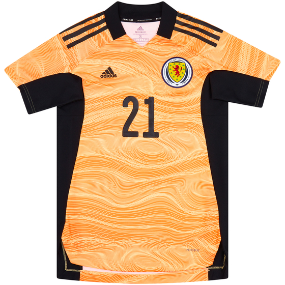 2021-22 Scotland GK Shirt #21 (Cumings) (Womens S)