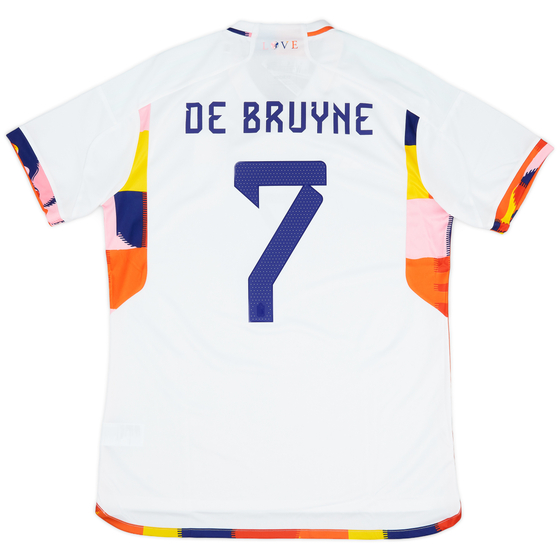 2022-23 Belgium Away Shirt De Bruyne #7